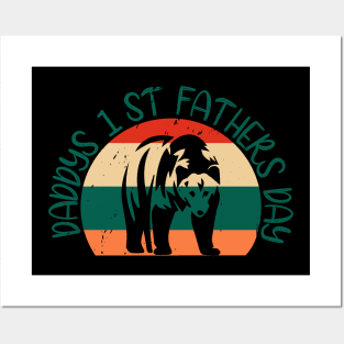 Daddy's 1st Father's Day T Shirt Posters and Art